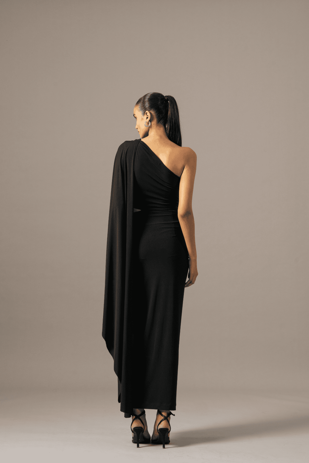 Namrata Joshipura Moonflower One Shoulder Gown indian designer wear online shopping melange singapore 