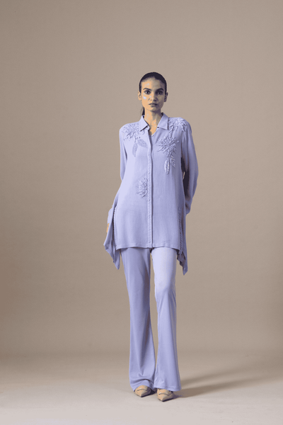 Namrata Joshipura Nigella Front Open Handkerchief Tunic indian designer wear online shopping melange singapore 