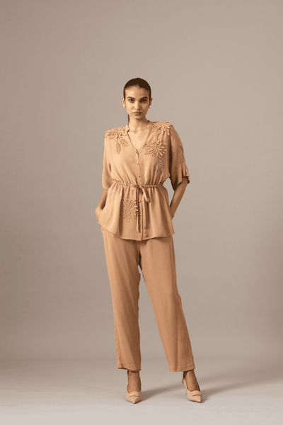 Namrata Joshipura Nigella Front Open String Coord Set indian designer wear online shopping melange singapore 
