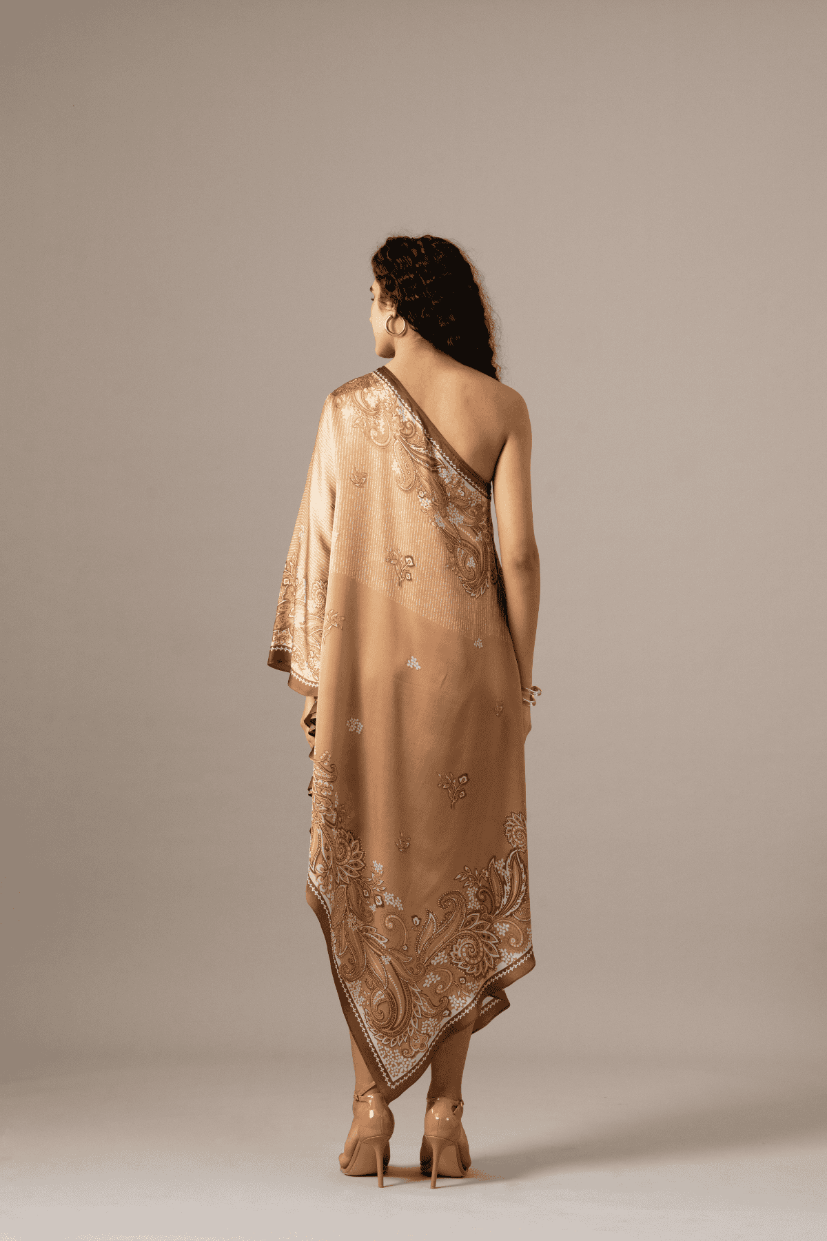 Namrata JoshipuraPaisely Scarf Printed Dress indian designer wear online shopping melange singapore 