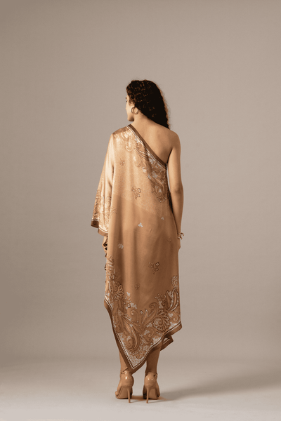 Namrata JoshipuraPaisely Scarf Printed Dress indian designer wear online shopping melange singapore 