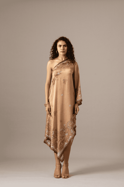 Namrata JoshipuraPaisely Scarf Printed Dress indian designer wear online shopping melange singapore 