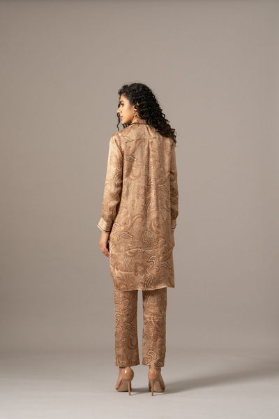 Namrata Joshipura Paisley Front Placket Long Coord Set indian designer wear online shopping melange singapore 