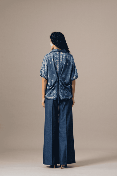 Namrata Joshipura Paisley Scarf Top indian designer wear online shopping melange singapore 