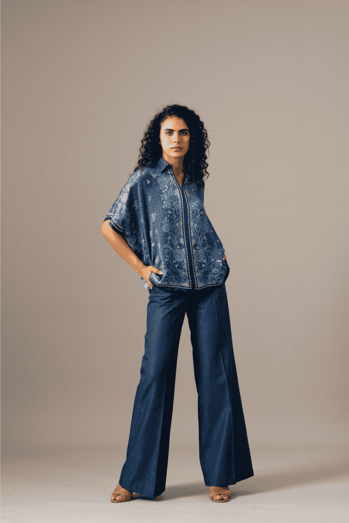 Namrata Joshipura Paisley Scarf Top indian designer wear online shopping melange singapore 