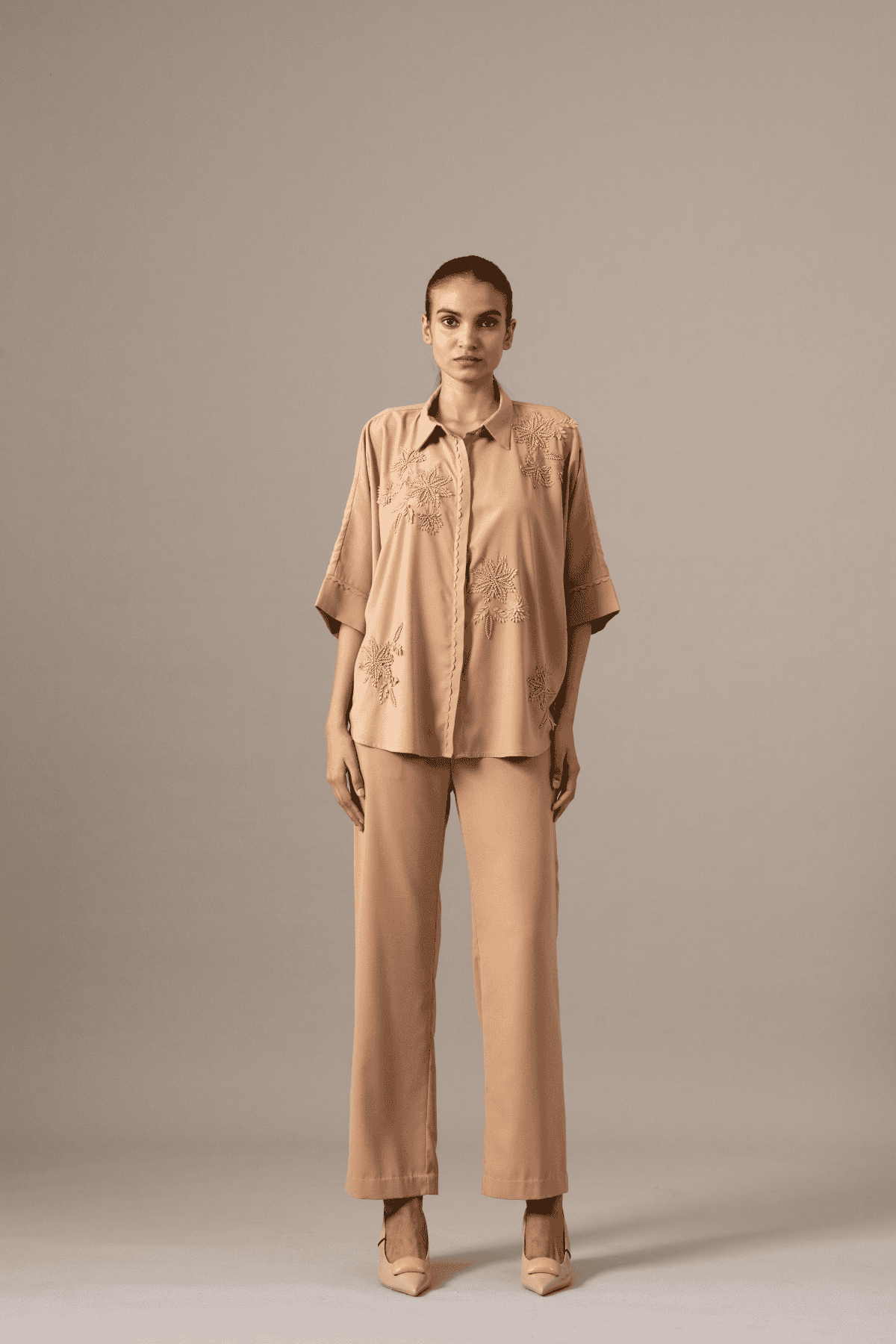 Namrata Joshipura Palm Leaf Coordset indian designer wear online shopping melange singapore 