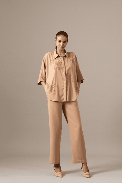 Namrata Joshipura Palm Leaf Coordset indian designer wear online shopping melange singapore 
