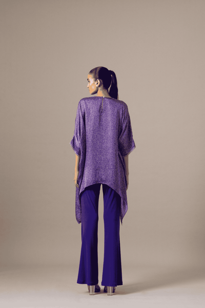 Namrata Joshipura Pansy Flower Handkerchief Tunic indian designer wear online shopping melange singapore 