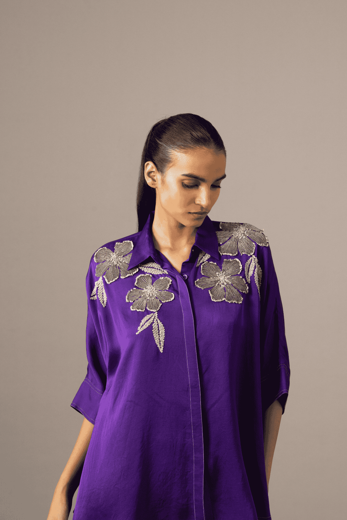 Namrata Joshipura Poppy Flower Coordset indian designer wear online shopping melange singapore 
