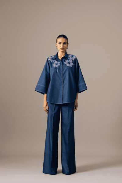 Namrata Joshipura Poppy Flower Coordset indian designer wear online shopping melange singapore 