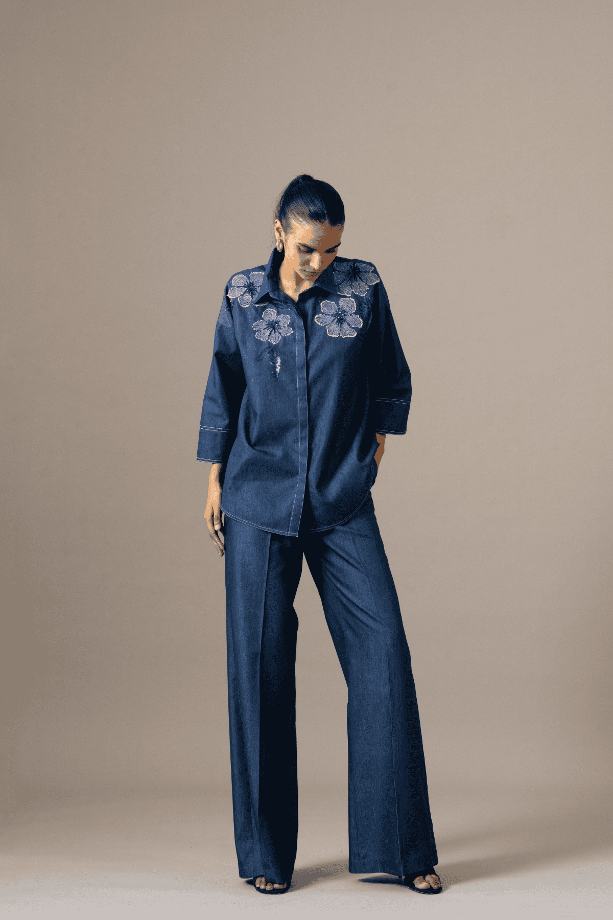 Namrata Joshipura Poppy Flower Coordset indian designer wear online shopping melange singapore 