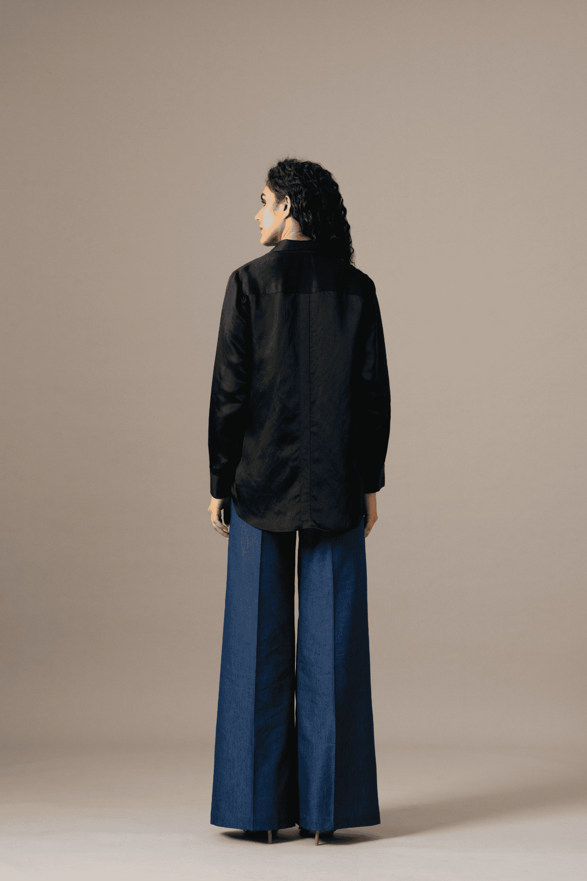 Namrata Joshipura Poppy Flower Emb Shirt indian designer wear online shopping melange singapore 