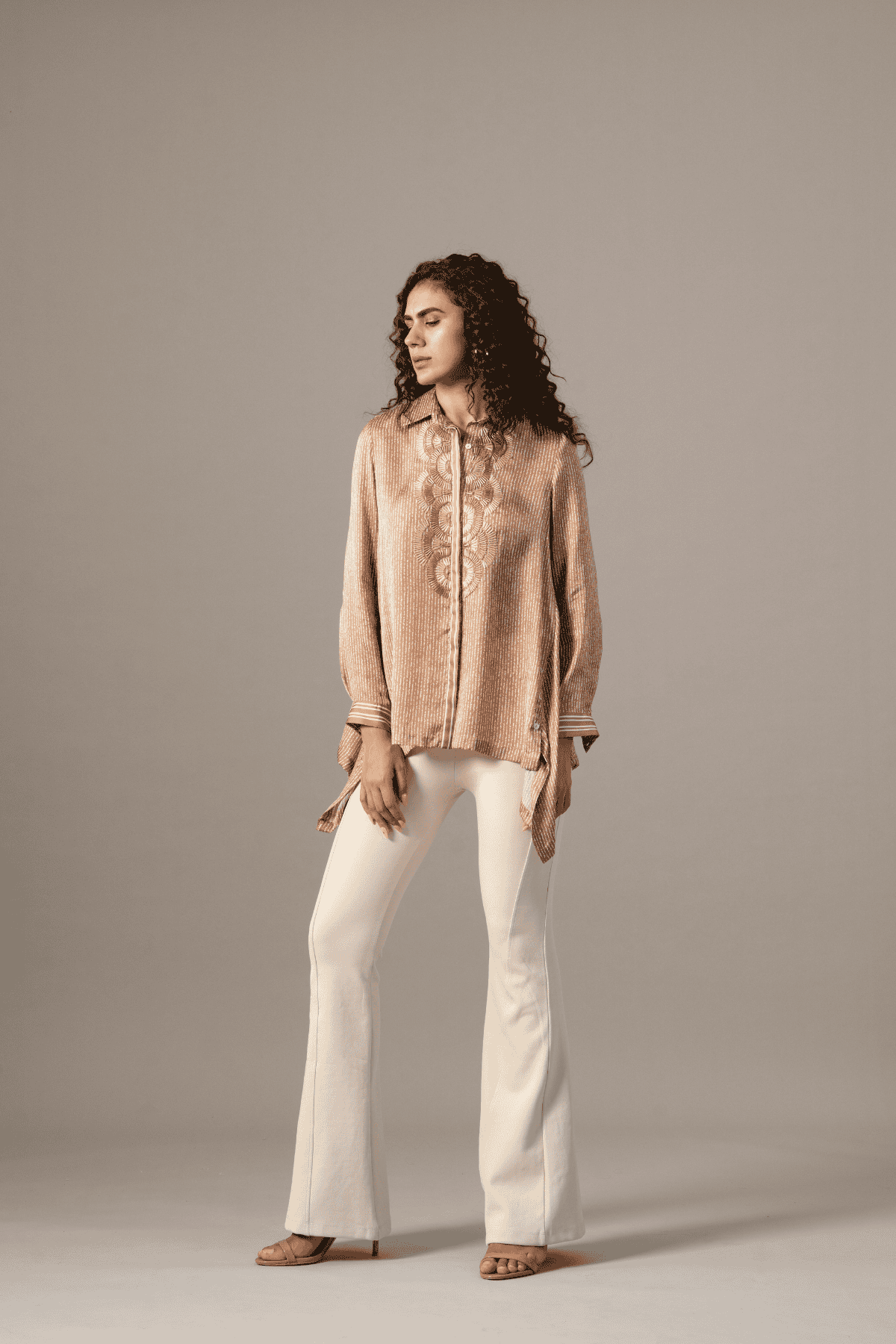 Namrata Joshipura Reeva Handkerchief Shirt indian designer wear online shopping melange singapore 