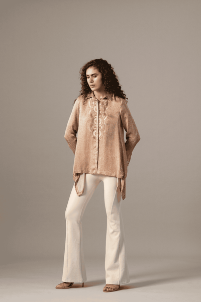 Namrata Joshipura Reeva Handkerchief Shirt indian designer wear online shopping melange singapore 