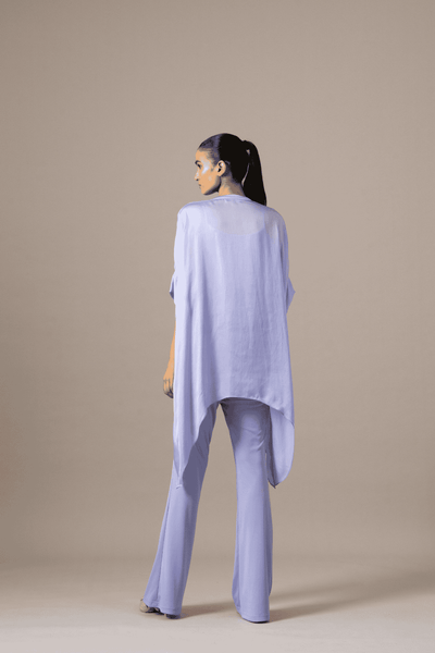 Namrata Joshipura Rosette Zipper Handkerchief Tunic indian designer wear online shopping melange singapore 