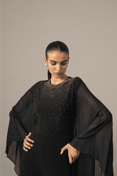 Namrata Joshipura Star Boy Batwing Jumpsuit indian designer wear online shopping melange singapore 
