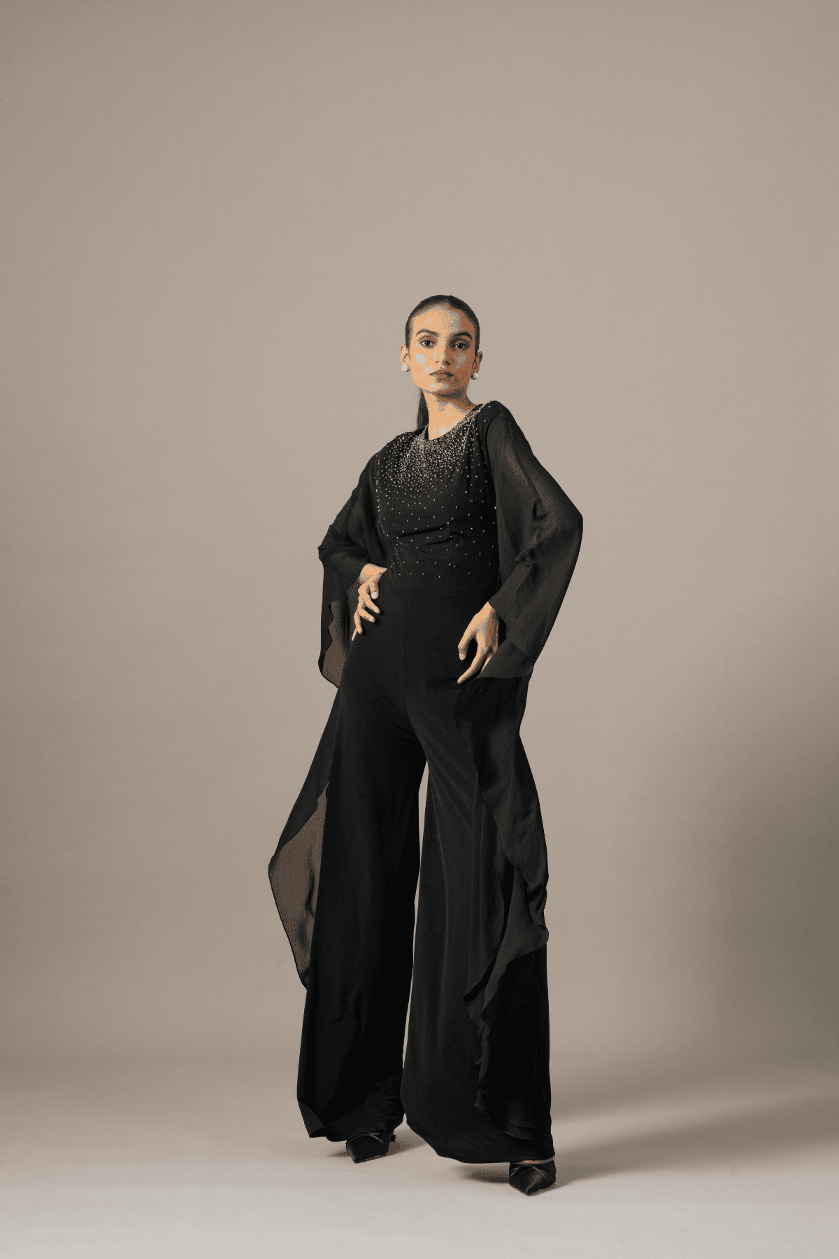 Namrata Joshipura Star Boy Batwing Jumpsuit indian designer wear online shopping melange singapore 
