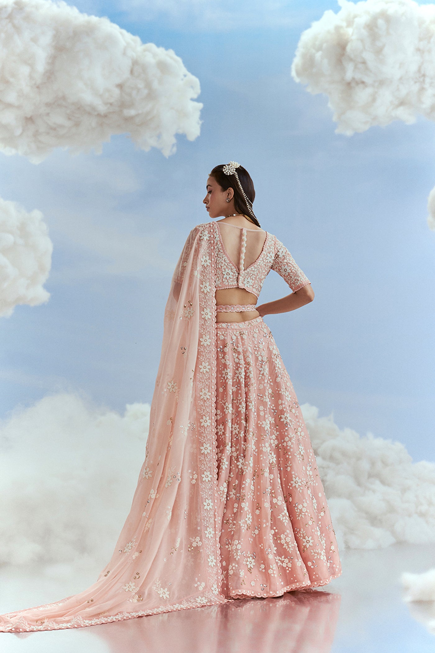 Nachiket Barve Babylon Kalidar Lehenga Set indian designer wear online shopping melange singapore
