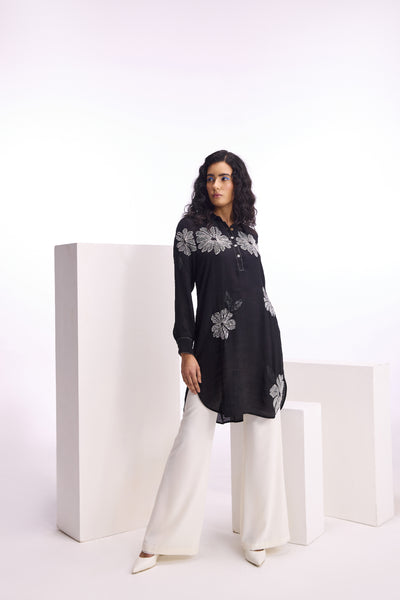 Namrata Joshipura Alder Straight Long Tunic indian designer wear online shopping melange singapore