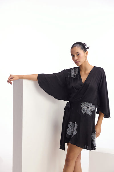 Namrata Joshipura Alder Wrap Dress indian designer wear online shopping melange singapore