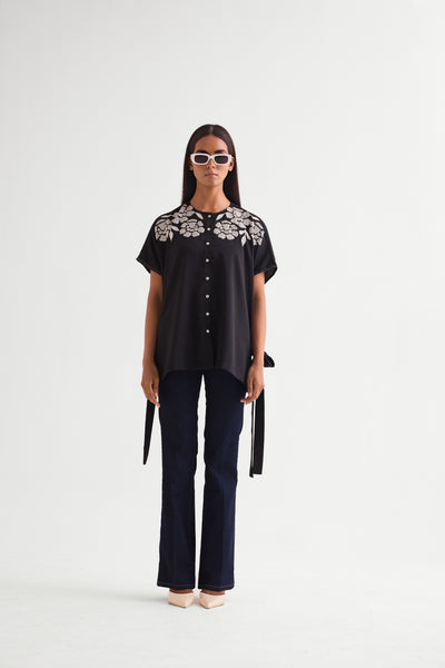 Namrata Joshipura Alice Side Tie Top indian designer wear online shopping melange singapore