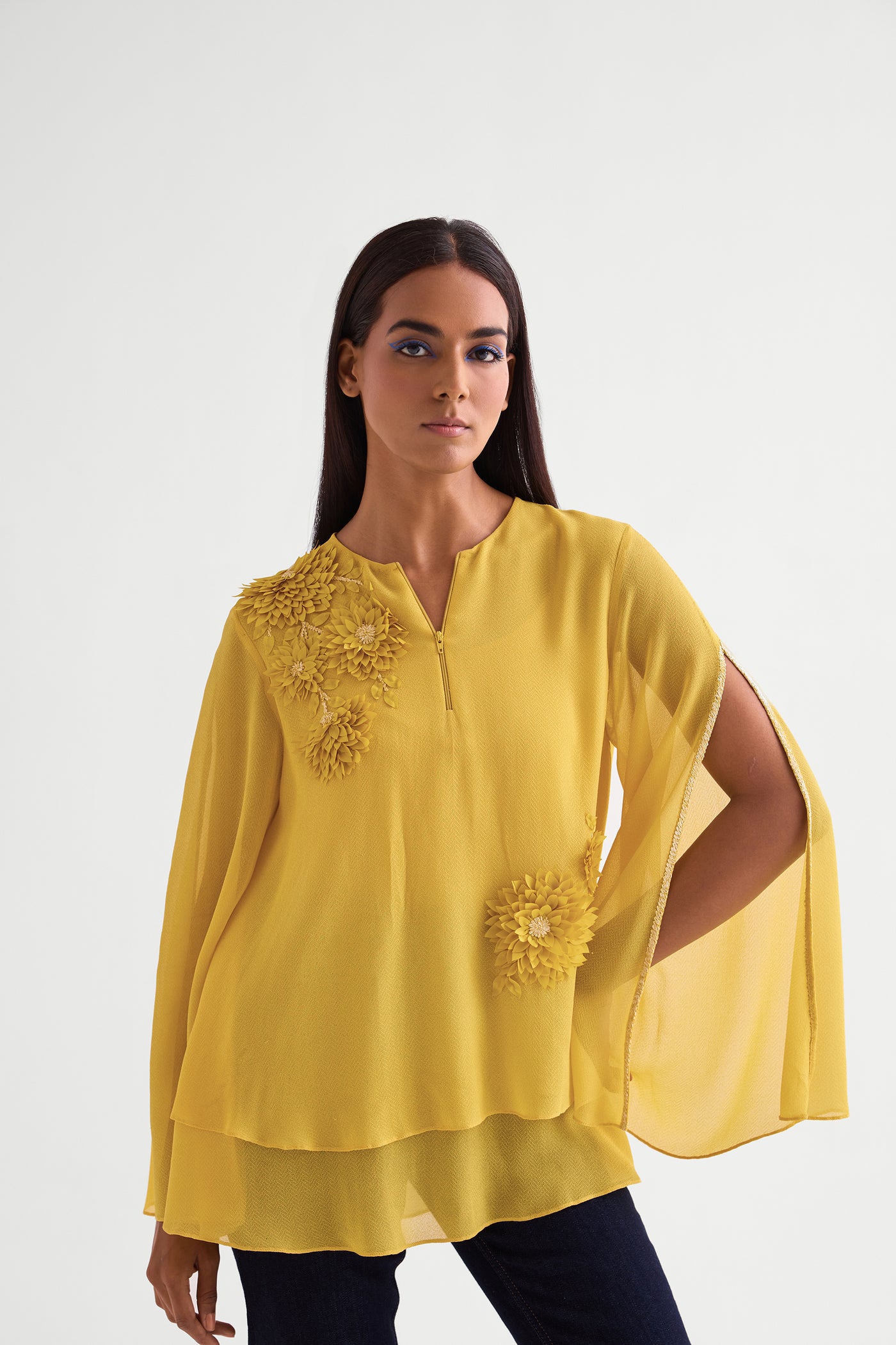 Namrata Joshipura Amelia Double Layerd Top indian designer wear online shopping melange singapore