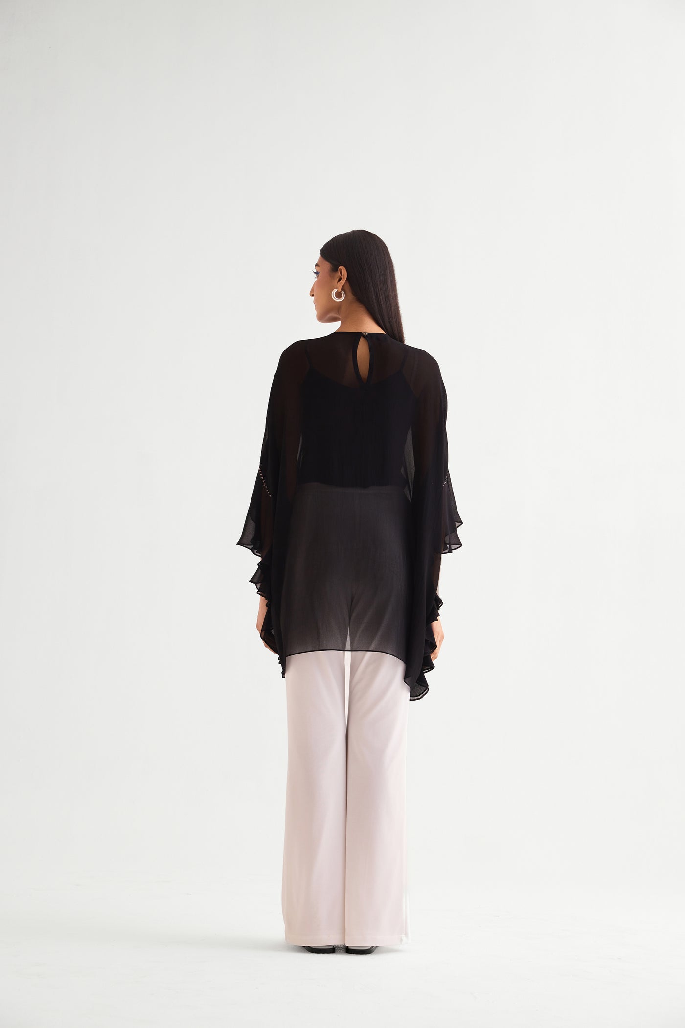 Namrata Joshipura Ava Side Frill Tunic indian designer wear online shopping melange singapore
