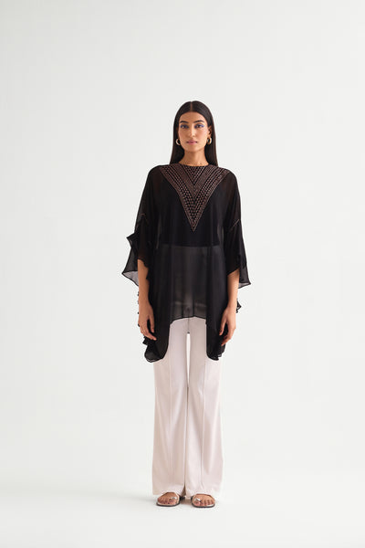 Namrata Joshipura Ava Side Frill Tunic indian designer wear online shopping melange singapore