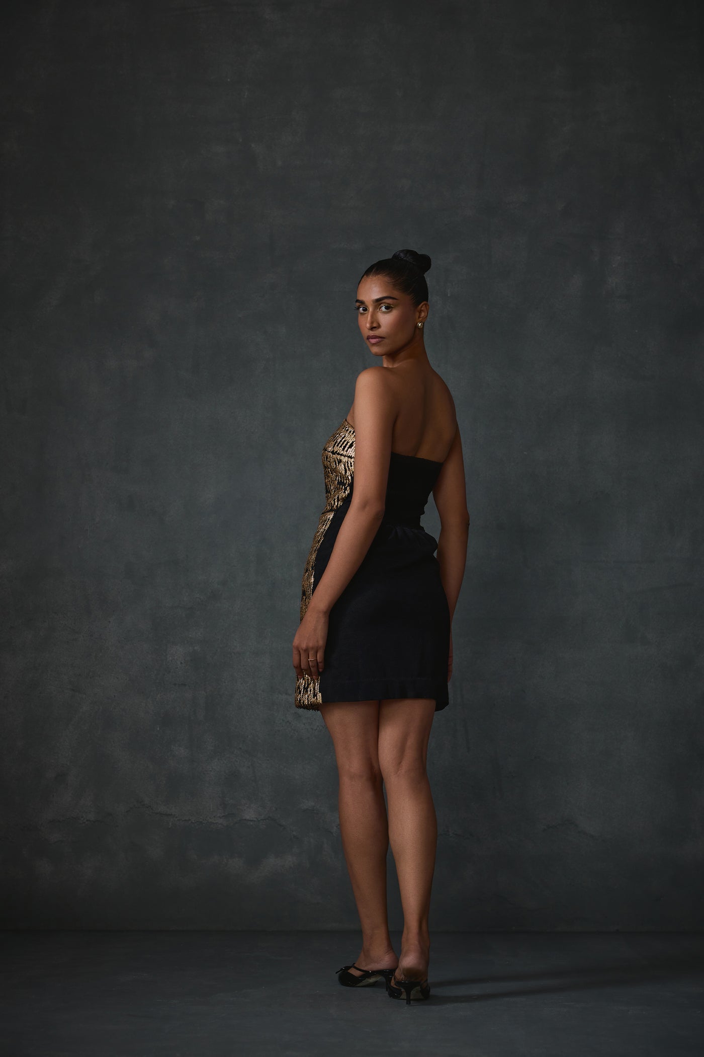 Namrata Joshipura Bark Shift Dress indian designer wear online shopping melange singapore
