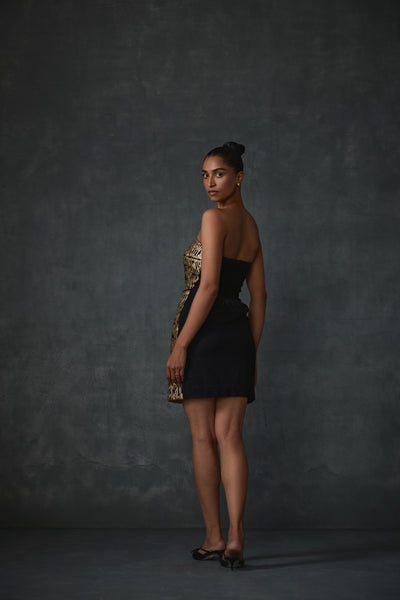 Namrata Joshipura Bark Shift Dress indian designer wear online shopping melange singapore
