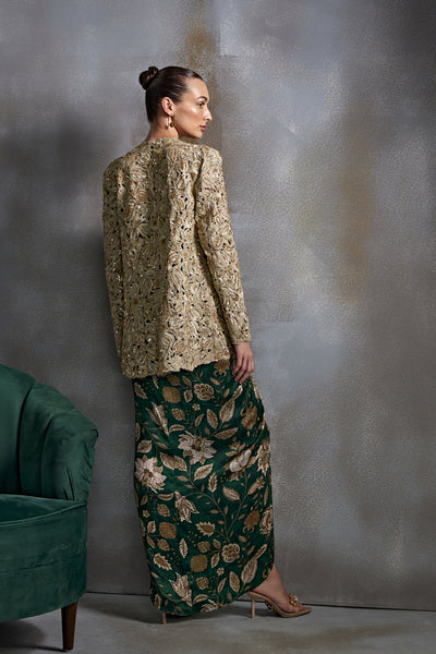 Namrata Joshipura Bell Flower Jacket Set Indian designer wear online shopping melange singapore