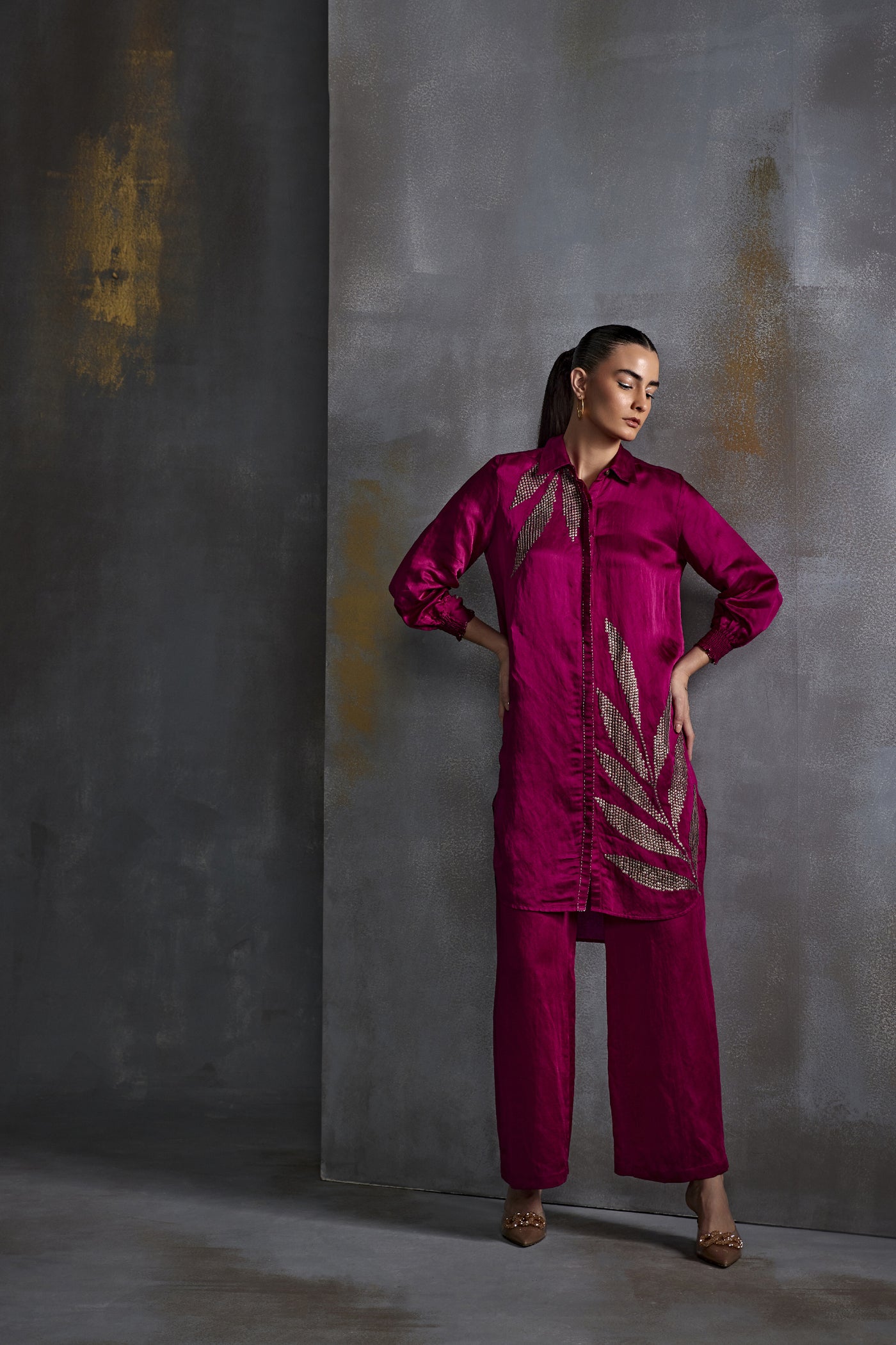 Namrata Joshipura Calathea Boxy Tunic Indian designer wear online shopping melange singapore