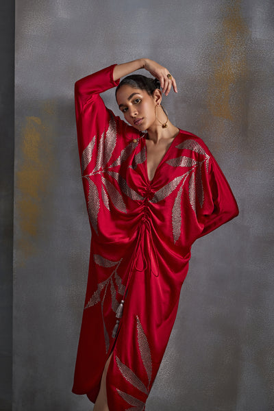 Namrata Joshipura Calathea Drape Dress Indian designer wear online shopping melange singapore
