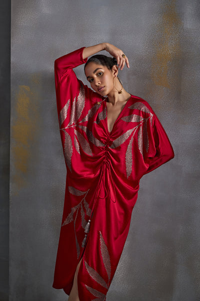 Namrata Joshipura Calathea Drape Dress Indian designer wear online shopping melange singapore