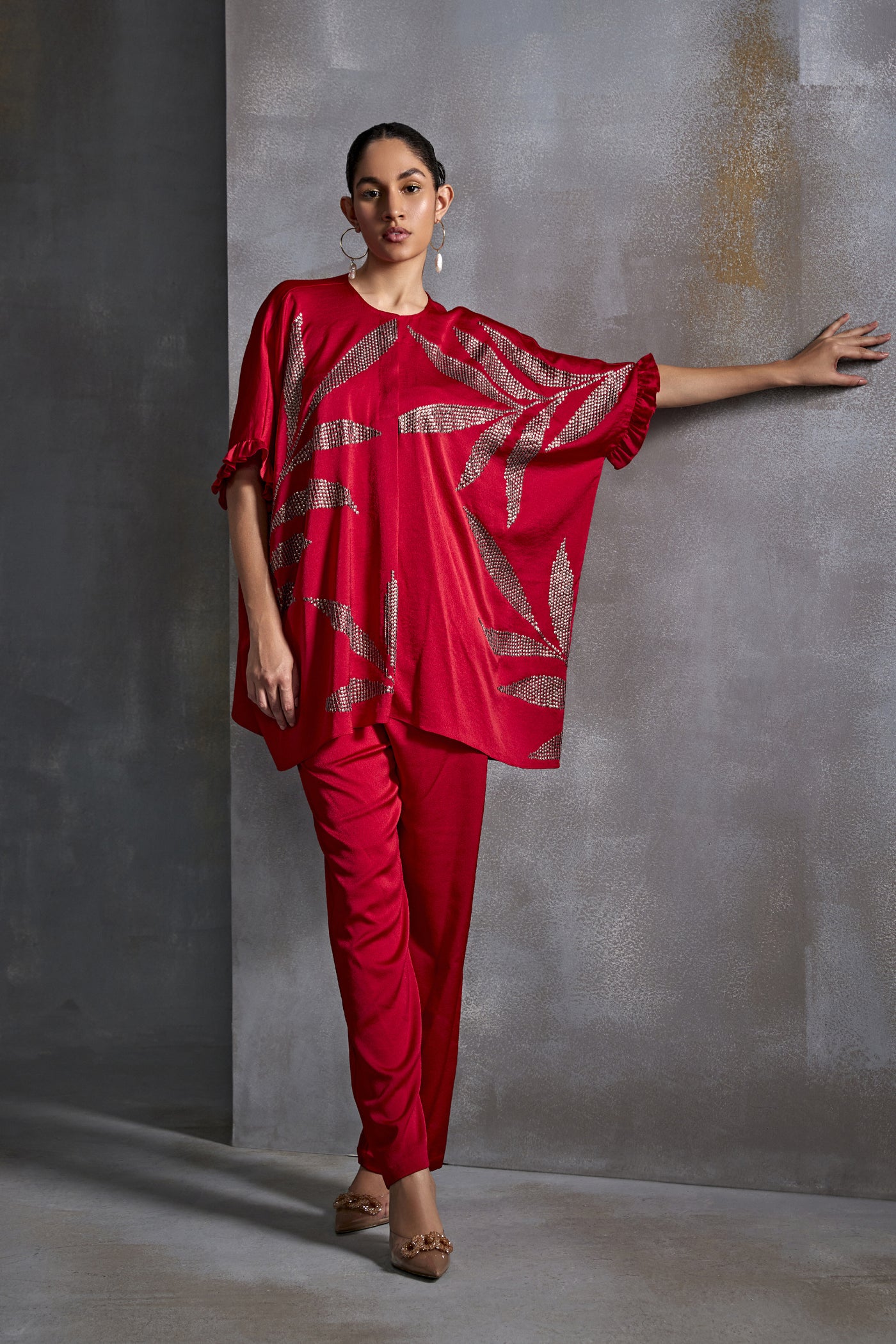 Namrata Joshipura Calathea Kaftan Co-Ord Set Indian designer wear online shopping melange singapore