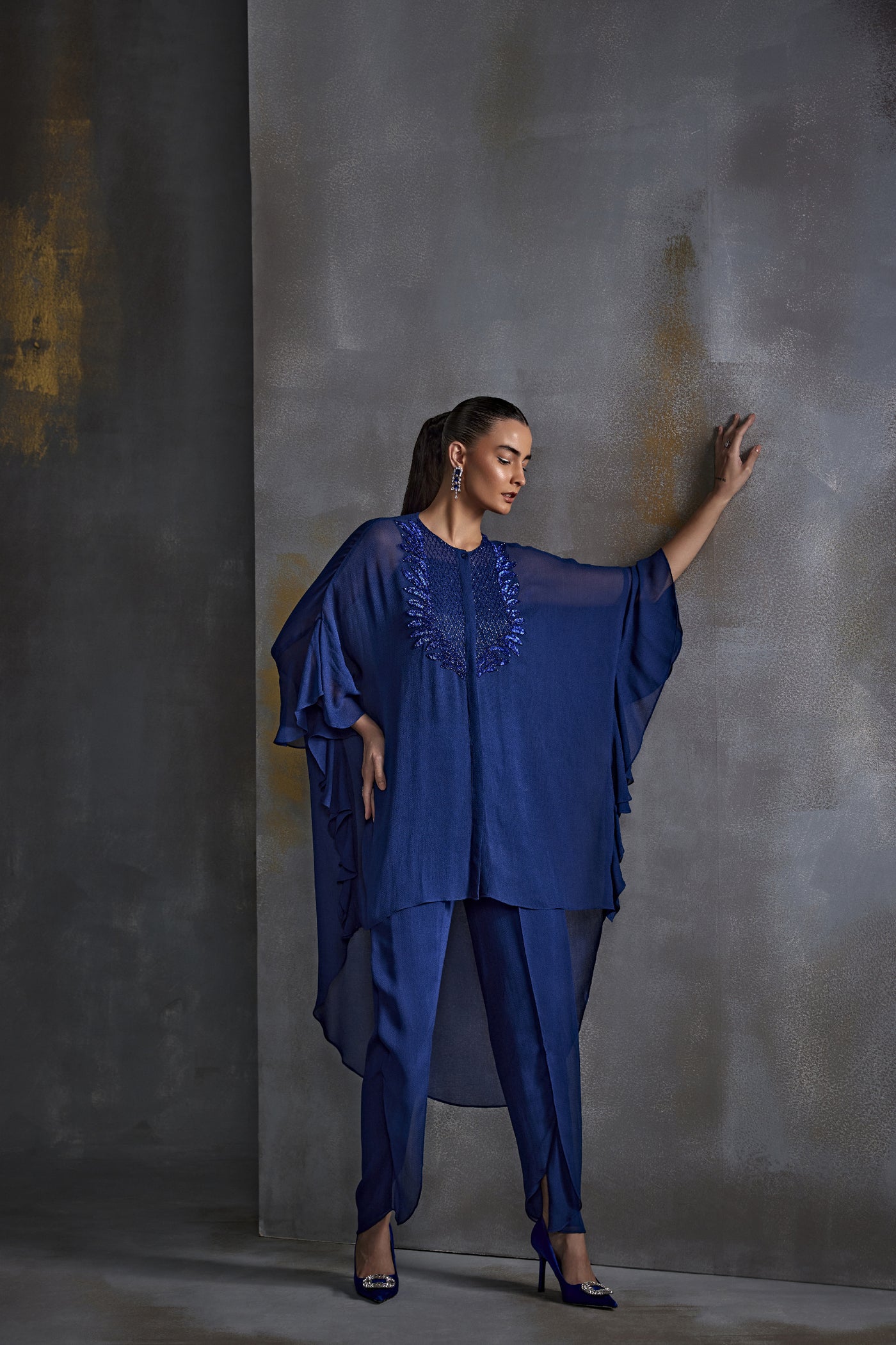 Namrata Joshipura Cordelia Petal Pant Set Indian designer wear online shopping melange singapore