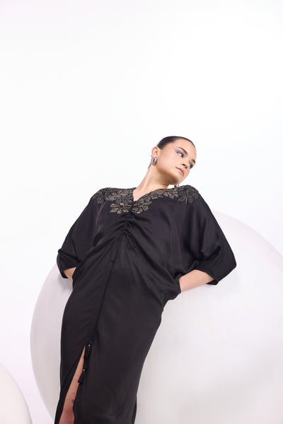 Namrata Joshipura Cosmos Draw String Dress indian designer wear online shopping melange singapore