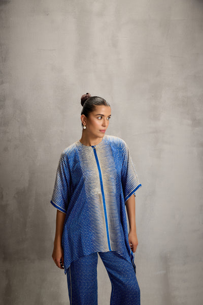 Namrata Joshipura Crest Pointed Hem Asymtric Co-ord indian designer wear online shopping melange singapore