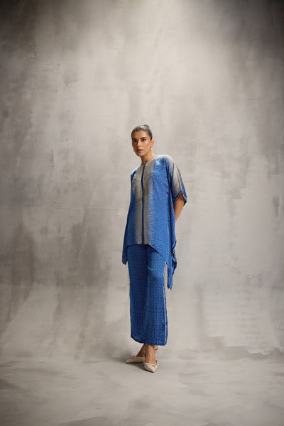 Namrata Joshipura Crest Pointed Hem Asymtric Co-ord indian designer wear online shopping melange singapore