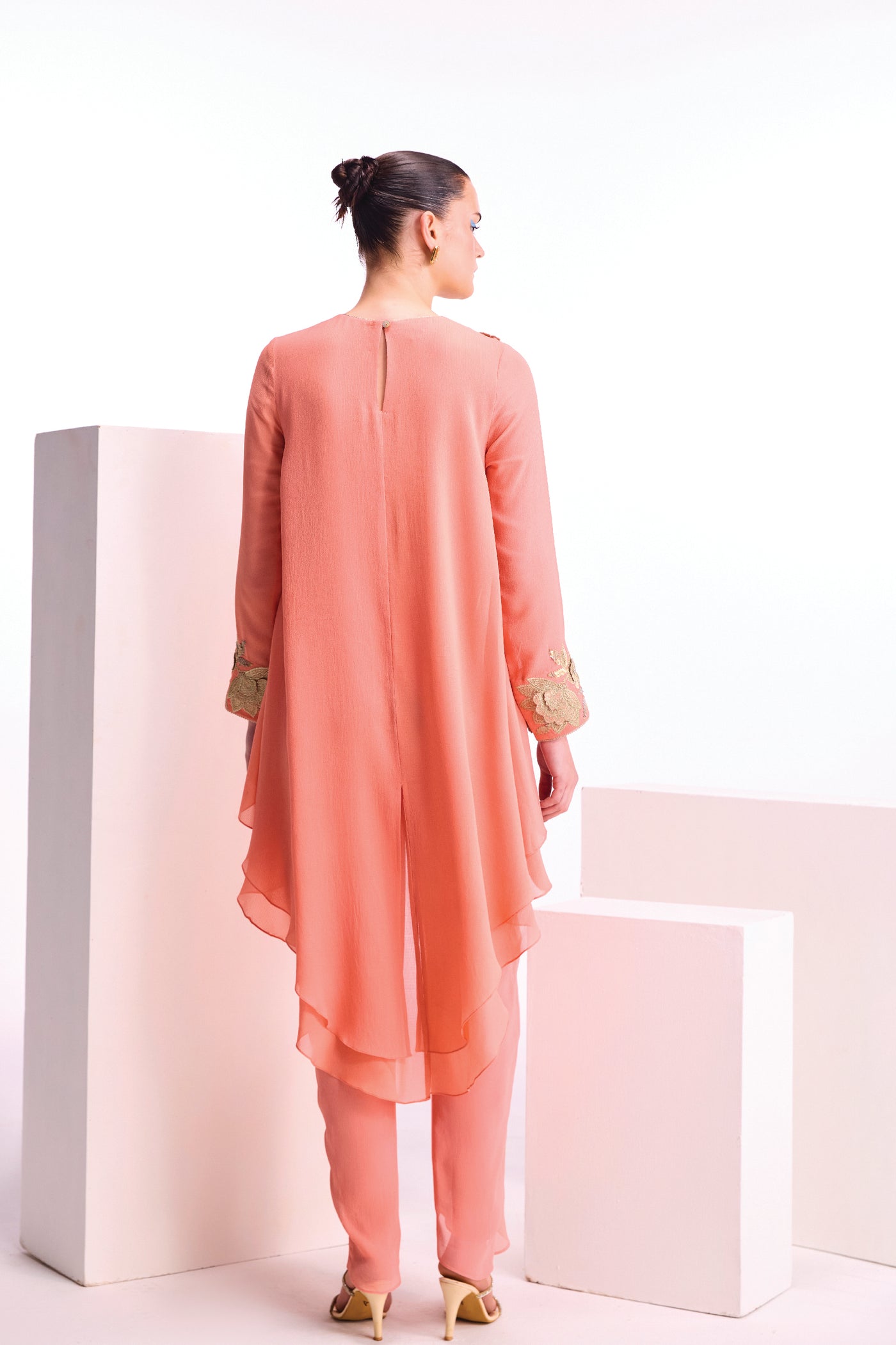 Namrata Joshipura Dahlia Double Layer Co-ord Set indian designer wear online shopping melange singapore