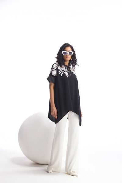 Namrata Joshipura Dahlia Handkerchief Hem Tunic indian designer wear online shopping melange singapore