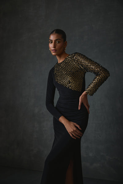 Namrata Joshipura Dazzling Fitted Gown indian designer wear online shopping melange singapore