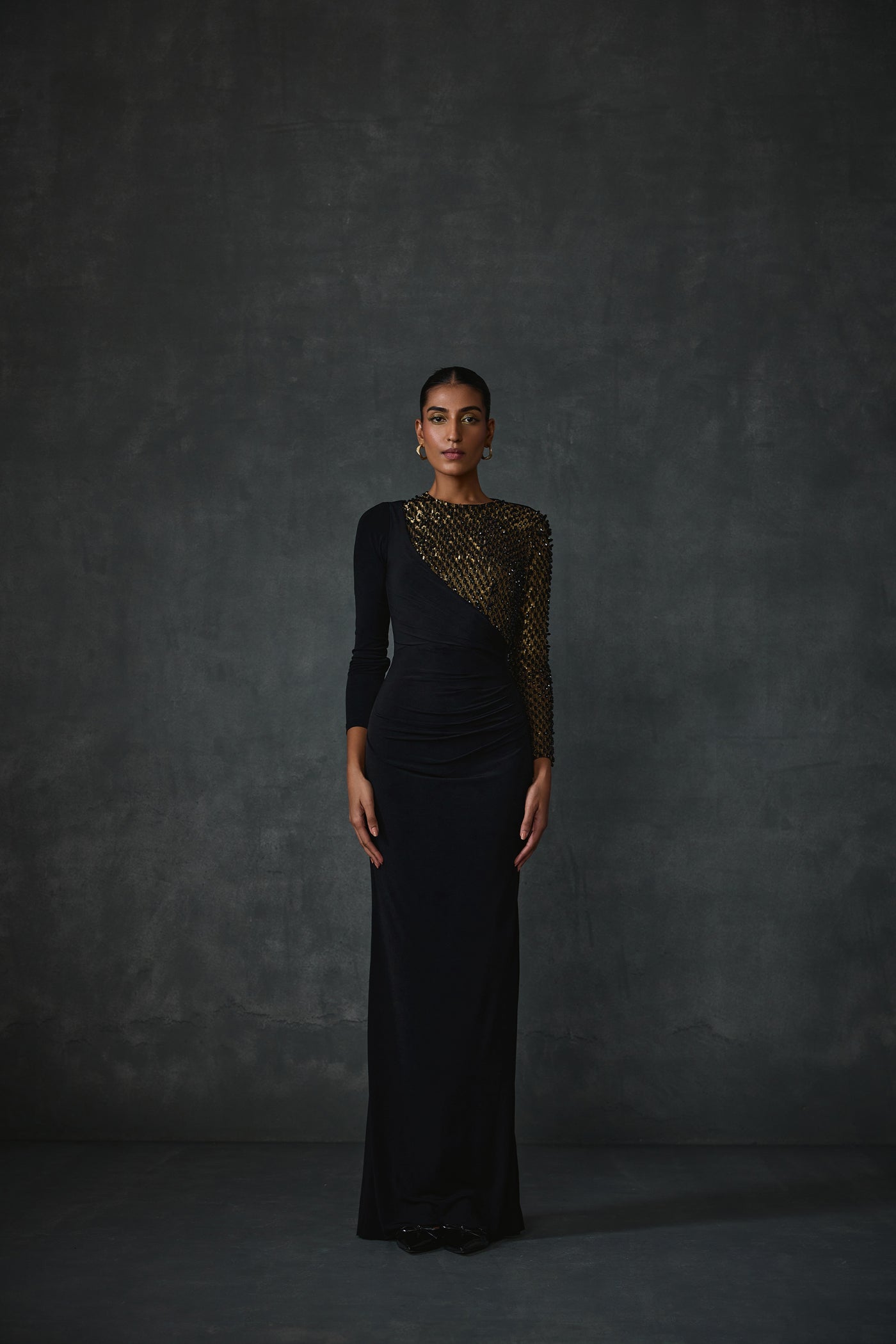 Namrata Joshipura Dazzling Fitted Gown indian designer wear online shopping melange singapore