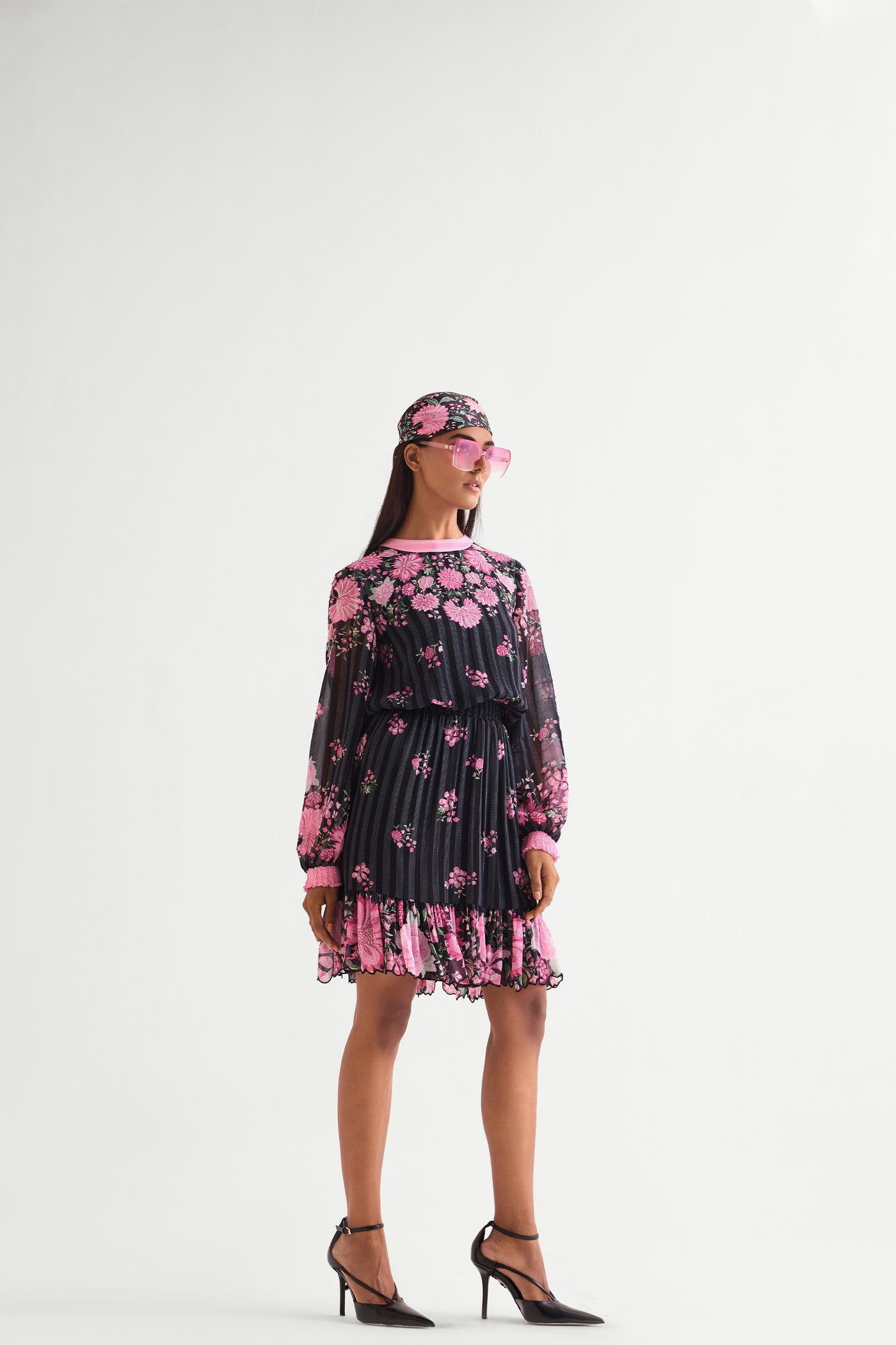 Namrata Joshipura Floret Boho Back Tie Dress indian designer wear online shopping melange singapore