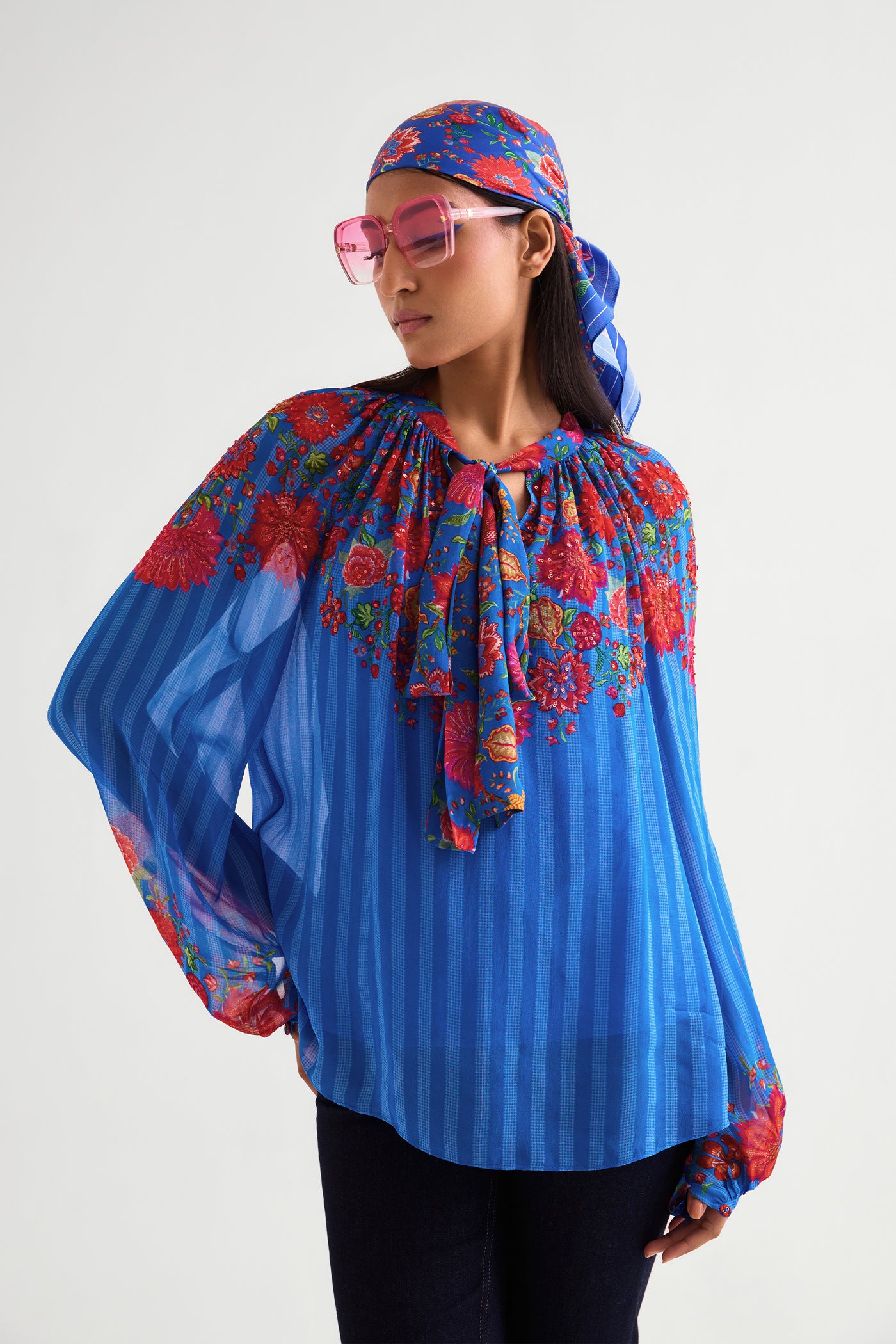 Namrata Joshipura Floret Boho Top indian designer wear online shopping melange singapore