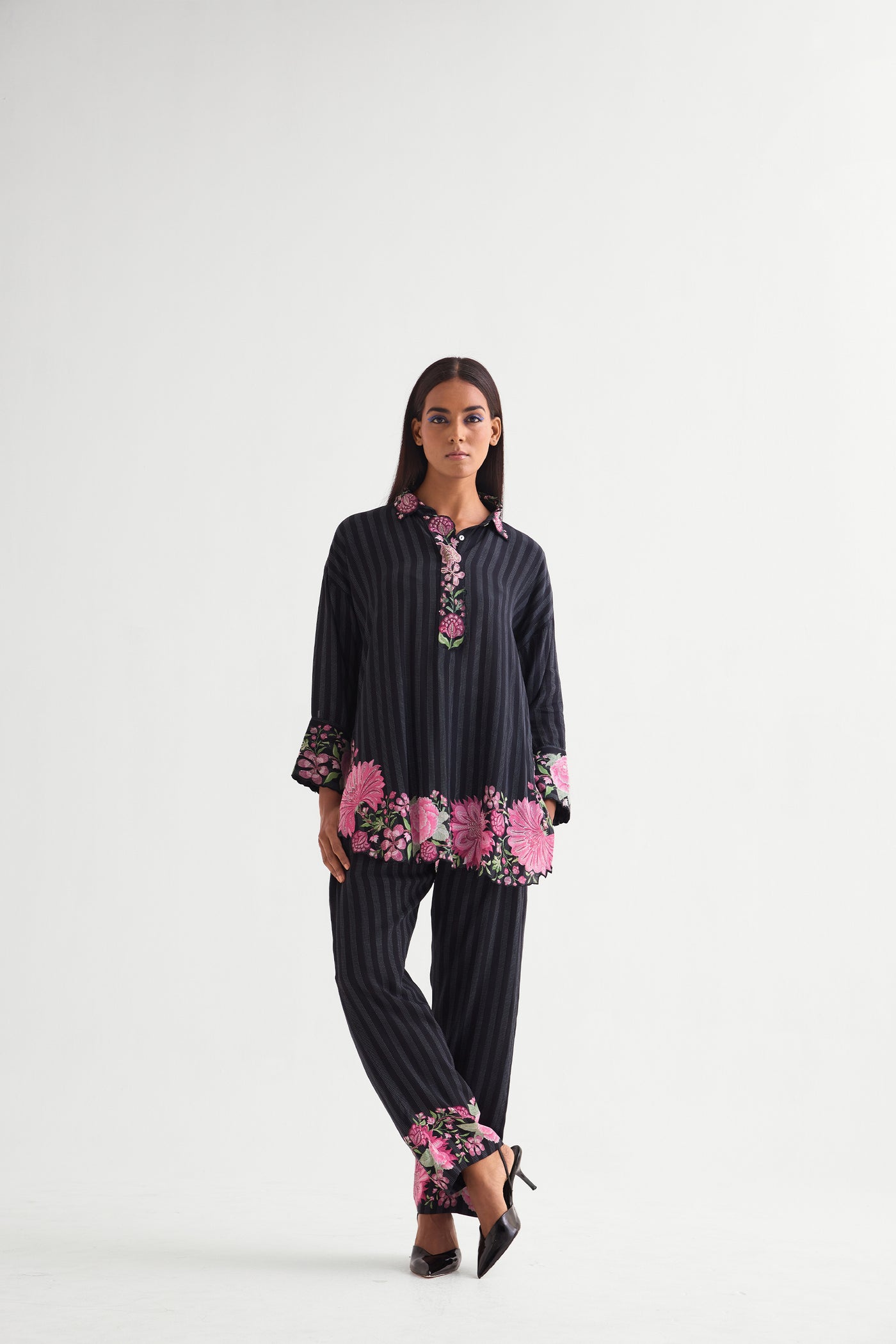 Namrata Joshipura Floret Classic Co-ord Set indian designer wear online shopping melange singapore