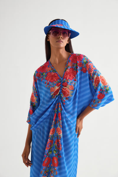 Namrata Joshipura Floret Drawstring Dress indian designer wear online shopping melange singapore