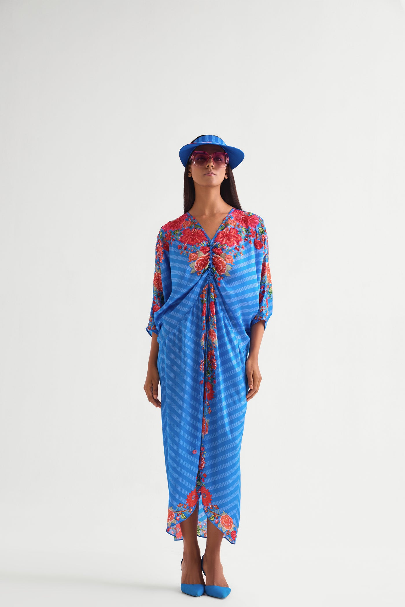 Namrata Joshipura Floret Drawstring Dress indian designer wear online shopping melange singapore