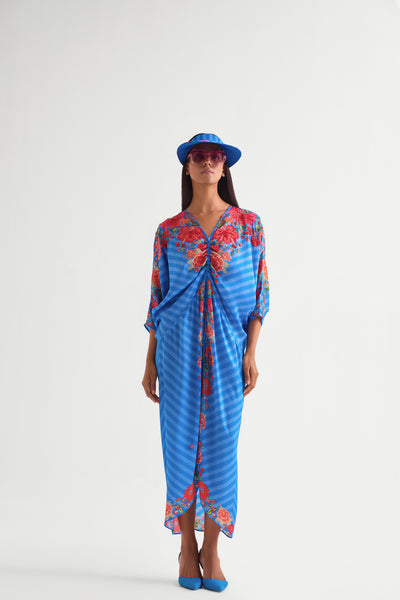 Namrata Joshipura Floret Drawstring Dress indian designer wear online shopping melange singapore