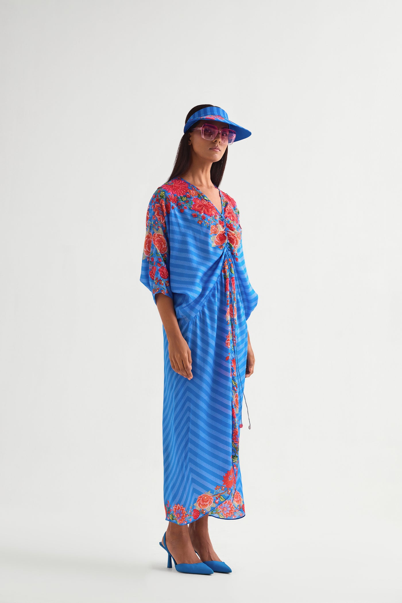 Namrata Joshipura Floret Drawstring Dress indian designer wear online shopping melange singapore